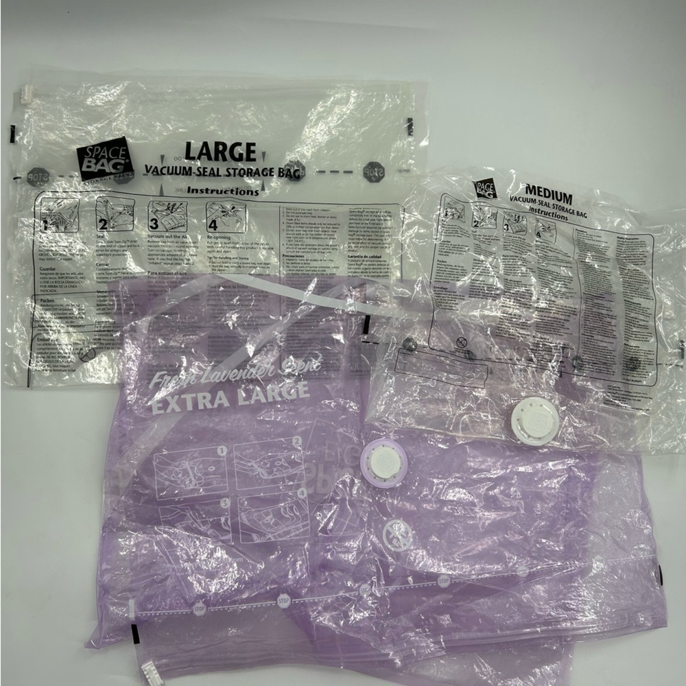 Space Bag Vacuum-Seal Storage Bags 3pk - Picture 1 of 1